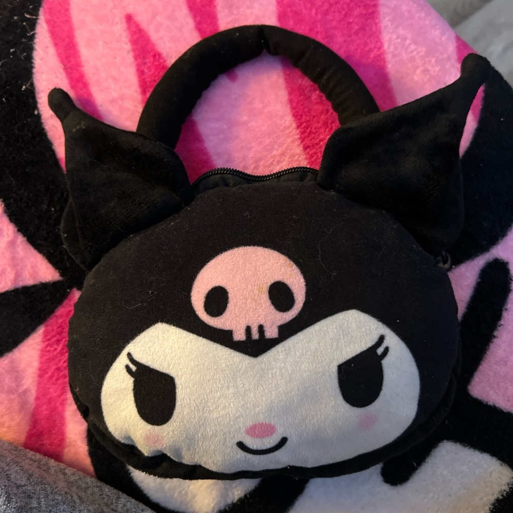 Sanrio Kuromi Black and Pink Shoulder Bag